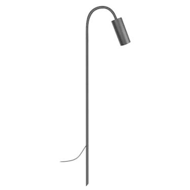 Imagem de Balizador Espeto Luminária Jardim Escada Curvo Preto 50cm