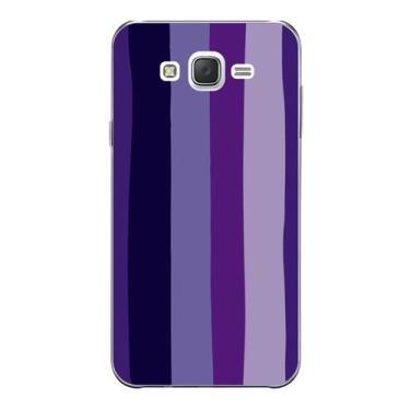 Imagem de Capa Case Capinha Samsung Galaxy  J5  Arco Iris Roxo - Showcase