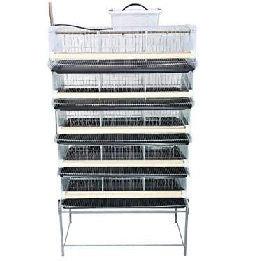 Imagem de Bateria com 5 Gaiolas para codorna ou codornão bebedouro automático - Gaia
