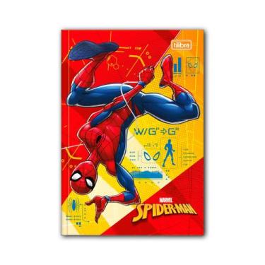 Imagem de Caderno Brochura Capa Dura 1/4 Spider-Man 80F - Tilibra
