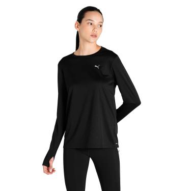 Imagem de PUMA, Camiseta Run Favorite Long Sleeve Tee, , feminino, Preto, P