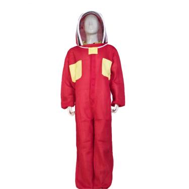 Imagem de UOBEKETO Macacão profissional apicultor com véu autossuficiente para apicultura