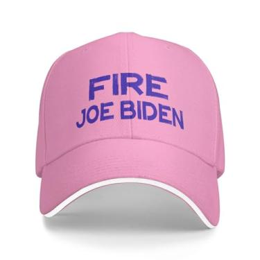 Imagem de Boné de caminhoneiro original Fire Joe Biden Original Truckers Boné de beisebol ajustável para homens/mulheres rosa vintage, rosa, G