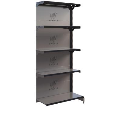 Imagem de Gôndola Fit 40 Parede 1 Continuação 2,02m Comercial Farmácia Loja - Amapá