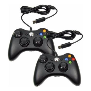 Imagem de Kit 2 Joystick Manete Para Console Xbox 360 Pc Slim Notebook Controle