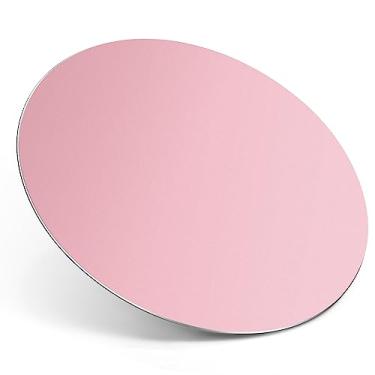 Imagem de TERRATUTOR Tapete de Rato em Alumínio Metálico - com Base de Borracha Antiderrapante e Superfície em Liga com Micro Jateamento de Areia para Controle Rápido e Preciso | Rosa Redondo