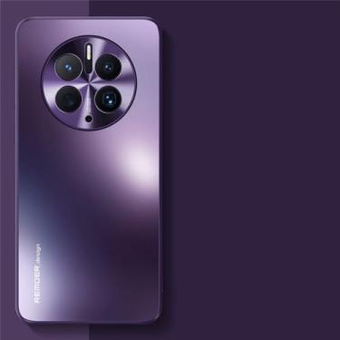 Imagem de Capa fina fosca para huawei mate 50 pro, capa de metal com lente protetora à prova de choque para huawei mate 30 40 50 60 pro, roxa, para mate 40pro
