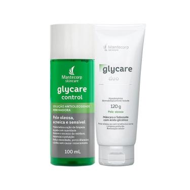 Imagem de Kit Facial Mantecorp Glycare - Solução Antioleosidade e Sabonete de Limpeza Profunda Duo 120g-Unissex