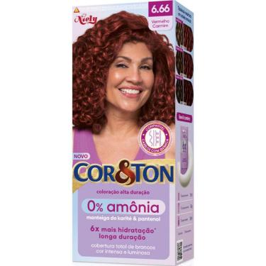 Imagem de Tintura Cor & Ton 0% Amônia Vermelho Carmin 6.66