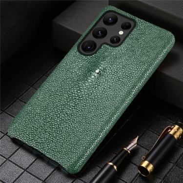 Imagem de Capa de telefone de couro para samsung galaxy s 24 s24 s23 ultra s21 fe s22 plus nota 20 10 a55 a54 5g a53 capa traseira, verde, para galaxy s21 plus