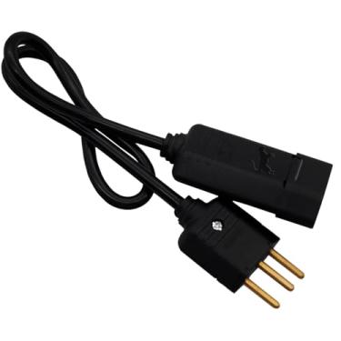 Imagem de Extensão Elétrica Bivolt Preto Profissional 1 Metro (2 Metros)