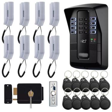 Imagem de Porteiro Coletivo Interfone 8 Pontos Collective Eletronico 10 Chaveiros e Fechadura e Tags Intelbras