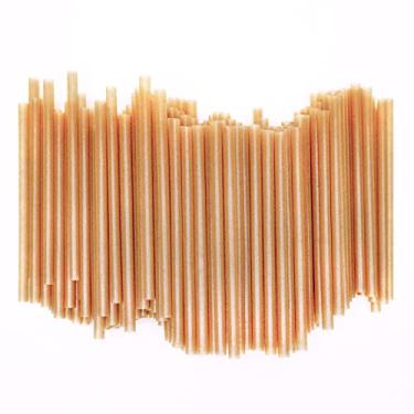 Imagem de Canudos de coquetel biodegradáveis curtos de 12 cm, 200 peças, canudos compostáveis para coquetel. Feitos de 100% fibra de cana-de-açúcar A canudos resistentes sem plástico para bebidas quentes e