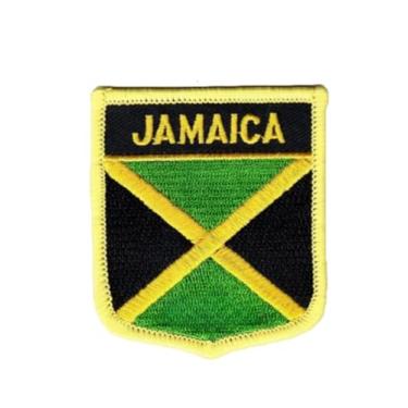 Imagem de Ruoming 1 PÇ Patch de bandeira da Jamaica, bordado a ferro ou costurado, tático, militar, nacional da Jamaica (Jamaica)