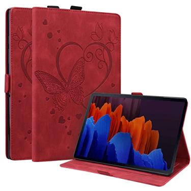 Imagem de Capa para Galaxy Tab S8 Ultra de 14,6 polegadas – Capa inteligente de couro flip de [borboleta em relevo 3D] e suporte de vários ângulos para tablet Samsung Galaxy S8 Ultra 14.6