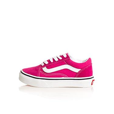 Imagem de Vans Unissex-Child Old Skool V Core (criança pequena), Roxo fúcsia/branco verdadeiro 32c, 15