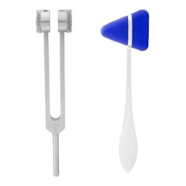 Imagem de Kit Diapasão Médico 128 Hz + Martelo Neurológicos Taylor