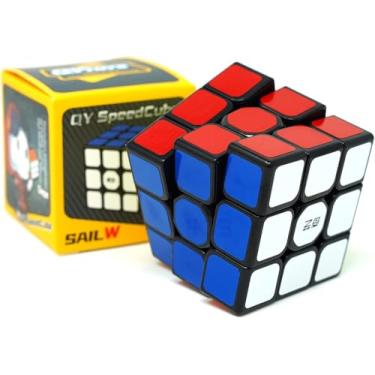 Imagem de Cubo Mágico Profissional 3x3x3 QySpeedcube: Warrior W Stickerless e Sail W Preto – Desempenho e Estilo para Speedcubing! Melhore Suas Habilidades com Esses Modelos Incríveis