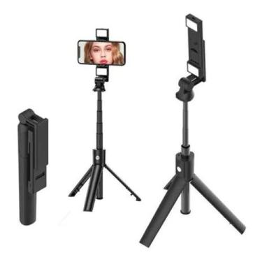 Imagem de Bastão Pau De Selfie Tripé Controle Bluetooth Celular -  Stick Tripod