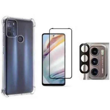 Imagem de Capa Capinha Case Compatível Moto G60 + Película Vidro 3d + Película C