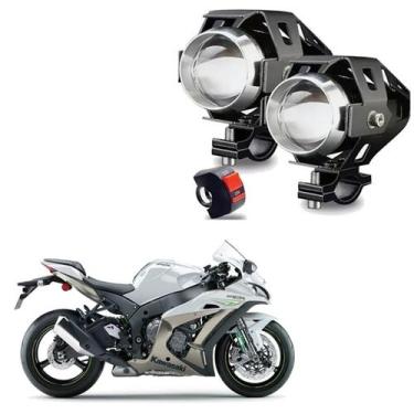 Imagem de Kit Led Farol de Milha Moto Kawasaki Ninja ZX 10R 1000CC 2010 2011 201
