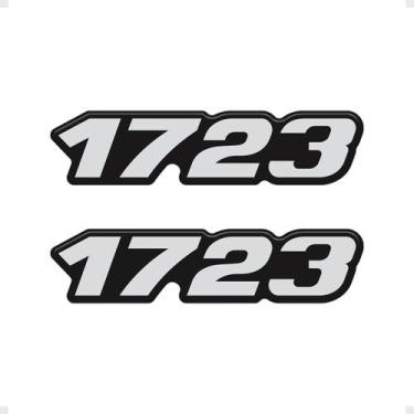 Imagem de Par Adesivos 1723 Caminhão Mb Mercedes Resinado - Generico - SPORTINOX