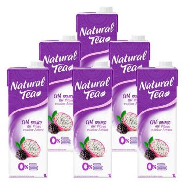 Imagem de Chá Branco Natural Tea Pitaya e Amora 1l 6 Unidades