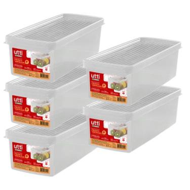 Imagem de Kit 5 Caixa Organizadora Pequena Verduras Legumes Ordene