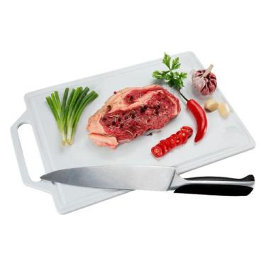 Imagem de Tabua de Corte Dupla Face Antiderrapante Carnes Legumes 35cm - Plas Tu