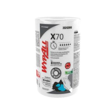 Imagem de Panos Limpeza Wipers Wypall X70 Regular Roll c/ 88 unidades - Kimberly