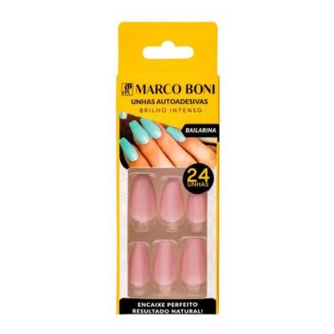 Imagem de Unhas Autoadesivas Modelo Bailarina 24UN Natural Marco Boni, Nude