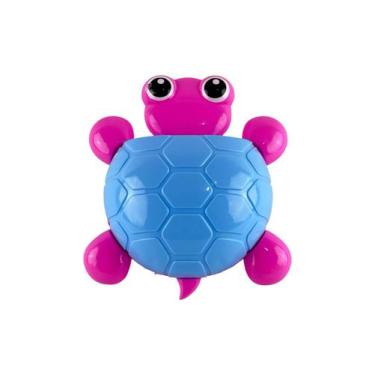 Imagem de Porta-Escova De Dentes P/ Parede Em Forma De Tartaruga - Pecks, Rosa e