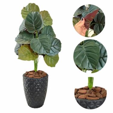 Imagem de Arranjo Artificial Caladium Alocacia com Vaso Polietileno - Flor Imp