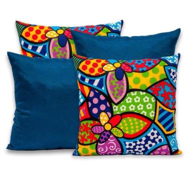 Imagem de Kit 4 Capas de Almofada com Zíper Gorgurinho 40x40cm - RAFALORO, ROMER