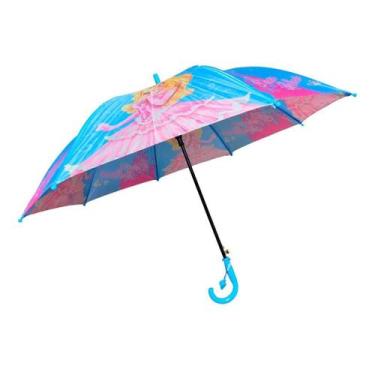 Imagem de Guarda Chuva Infantil Feminino Com Apito Semiautomático. - Classe Jl