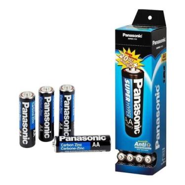 Imagem de Pilha Aa Panasonic 52 Kit Comum Tubo Pilhas Zinco