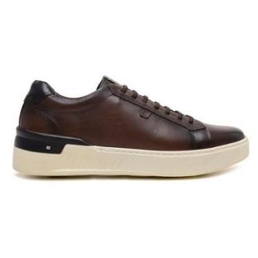 Imagem de Sapato Jota Pe Casual Marrom 3d Power Light Em Couro 83201-Masculino