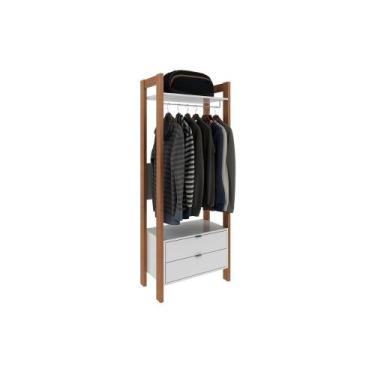 Imagem de Módulo de Quarto Casal Closet AZ1011 c/ 2 Gavetas e 1 Prateleira Amênd