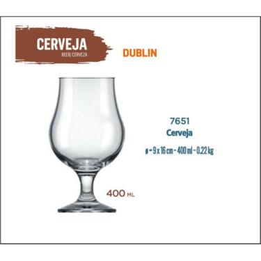 Imagem de 06 Taças Cerveja Dublin 400ml-artesanal-pilsen-premium-ipa - Nadir Fig