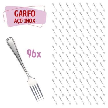 Imagem de Jogo 96 Pçs Garfo Reforçada Inox Restaurante / Bar / Casa - Em casa te