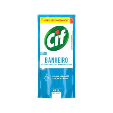 Imagem de Limpador Líquido de Banheiro Cif Ultra Rápido - Sem Cloro Refil 450ml