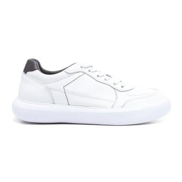 Imagem de Sapato Masculino Casual Couro Legitimo Move It Branco - Rota Shoes, 42