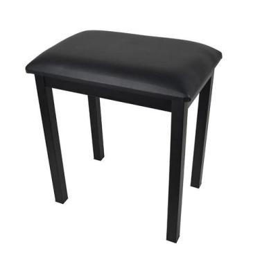 Imagem de Banqueta Preta,Banco De Piano,Teclado,Assento Liso 30X46 Cm - Aj Som A