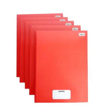 Imagem de Kit 5 Cadernos Brochura Capa Dura 96folhas Tilibra Grande