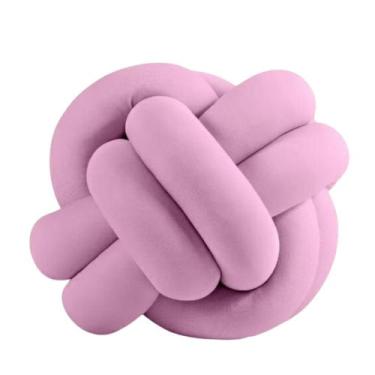 Imagem de Almofada Nó Nozinho Escandinavo  Decoração Luxo - Gabi Flor , Rosa
