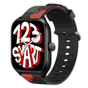 Imagem de Pulseira de Silicone Camuflada compatível com GTS 4 A2168 / GTS4 Mini 