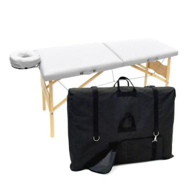 Imagem de Kit Maca Massagem Portátil Vega Legno 300kg Com Bolsa De Transporte, B