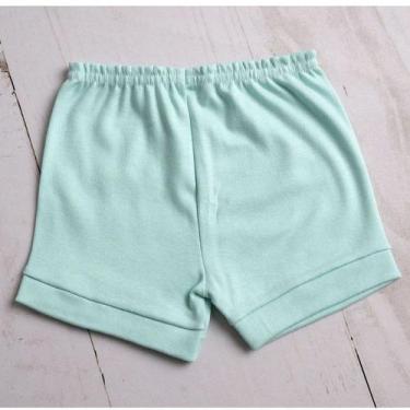Imagem de SHORT TAPA FRALDA Bebê  SUEDINE 100% ALGODÃO - LETICIA CAT, Verde bb, 