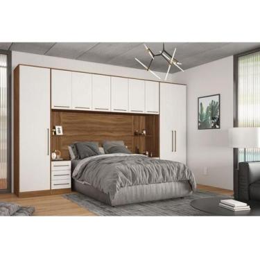 Imagem de Quarto de Casal Irlanda Ambiente Composição 8 Amêndola Branco  Demartê