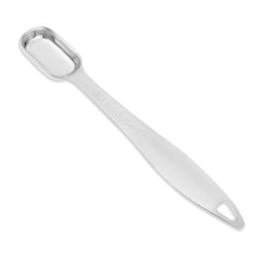 Imagem de Colher medidora única de aço inoxidável 3/4 (3,75 ml | 3/4 colher de chá | 1/4 colher de sopa | 3,75 cc | 1/226.8 g) Colheres de medição individuais retangulares de cabo longo